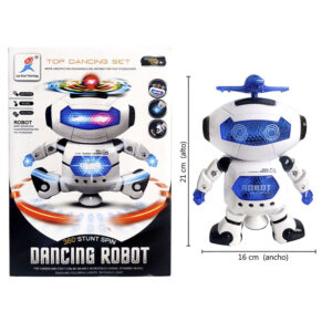 ROBOT GIRA 360 C/LUZ LED Y SONIDO C/U /15110