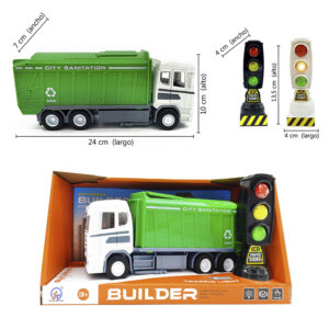 CAMION RECOLECTOR RESIDUOS FRICCION C/SEMAFORO, LUZ Y SONIDO C/U /25258