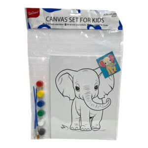 LIENZO C/ACUARELAS ELEFANTE C/U