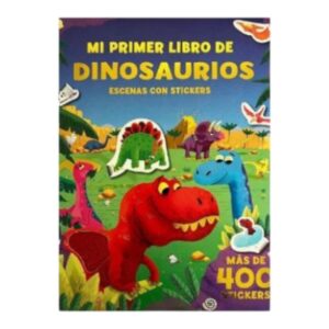 LIBRO MI PRIMER LIBRO DE DINOSAURIOS 21X26CM 16PAG TEXTURA PELUCHE C/STICKERS RUY C/U