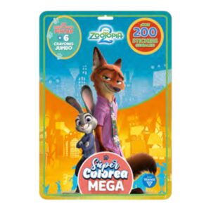 FLOW PACK SUPER COLOREA MEGA ZOOTOPIA 2DA C/U /6537