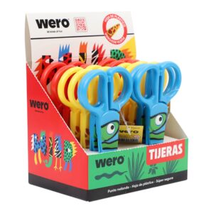 TIJERA DE PLASTICO PUNTA REDONDA WILD WERO C/U /WE4372