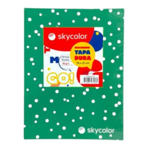 CUADERNO N1 16X21 LUNAR VERDE 48HJS RAYAS 90GR SKYCOLOR X5U
