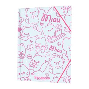 CARPETA 3 SOLAPAS TRIPULANTE MIAU MIAU C/U