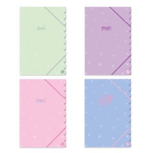 CARPETA 3 SOLAPAS OFICIO REYSA PASTEL C/U /1376
