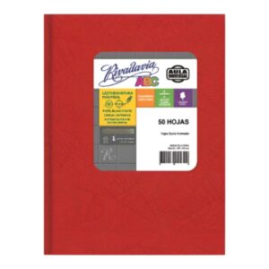 CUADERNO RIVADAVIA ABC ARANA AULA UNIVERSAL T/D ROJO 50 HS RAYAS
