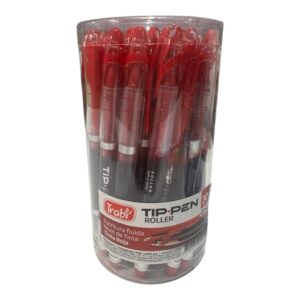 BOLIGRAFO ROLLER TIP PEN 0,5 TINTA ROJO TRABI X30U