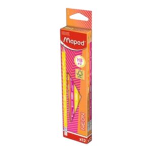 LAPIZ GRAFITO HB C/GOMA NEON MAPED X12U