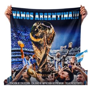 BANDERA SUBLIMADA 100X150CM VAMOS ARGENTINA C/U