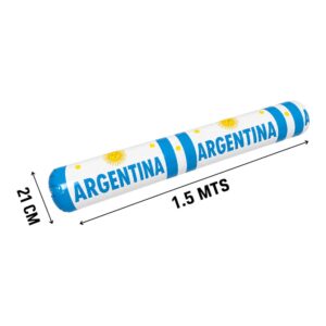 GLOBO DE CANCHA ARGENTINA 21CM X 1,5MT X25UN